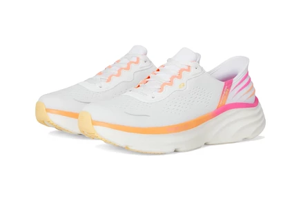 Женские кроссовки SKECHERS DLux Vapor Hands Free Slip-INS white multi