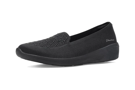 Женские лоферы Skechers Arya трикотажные, черные