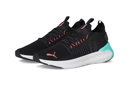 Женские кроссовки PUMA Softride Symmetry Fuzion Running Shoes puma black-aquatic-peach frost
