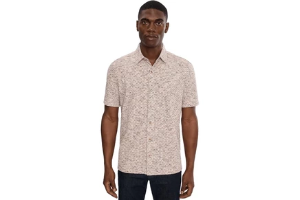 Мужская рубашка Johnston & Murphy Linden Short-sleeve Knit Shirt
