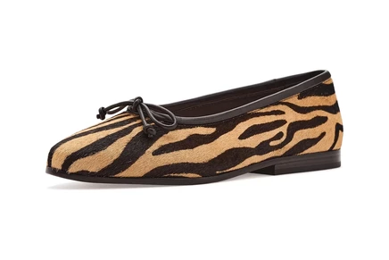 Женские балетки Loeffler Randall Noelle Flat, зебра