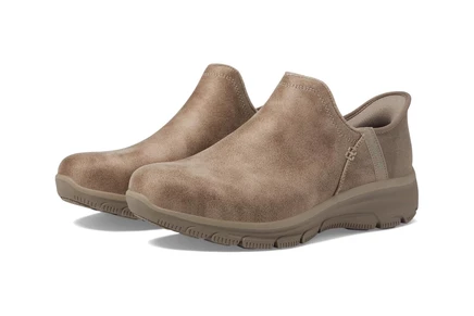 Женские слипоны Skechers Easy Going, бежево-серые