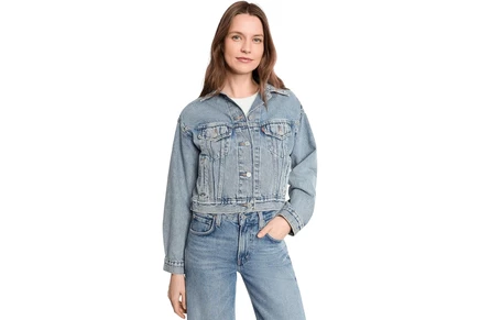 Женская джинсовая куртка Levi's Shrunken 90s, голубая