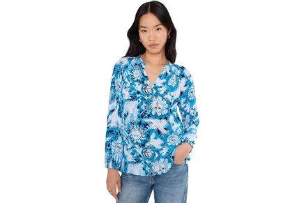 Lilly Pulitzer Elsa Top bellevue blue lilly gulls