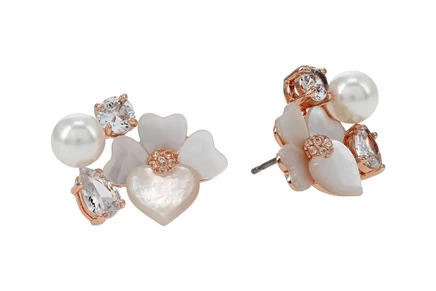Серьги Kate Spade New York Precious Pansy Cluster Studs Earrings