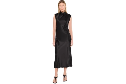 Платье Michael Stars Astra Bias Mock Neck Dress