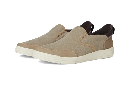 Мужские кроссовки Nunn Bush Kore City Walk Canvas EZ Moc Toe Slip-On Sneakers Easy On and Easy Off