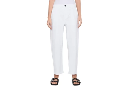 Джинсы KUT from the Kloth Ashton Wide Leg Barrel in Optic White