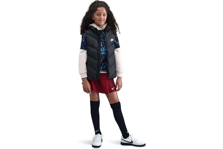 Детская стёганая жилетка Nike Sportswear All Day Play Therma-FIT, черно-белая