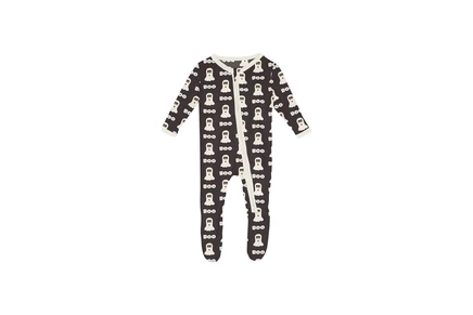Комбинезон для младенцев Kickee Pants с двухсторонней молнией, темно-синий