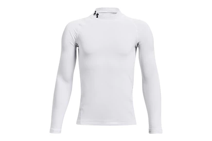 Детский лонгслив Under Armour ColdGear, бело-чёрный