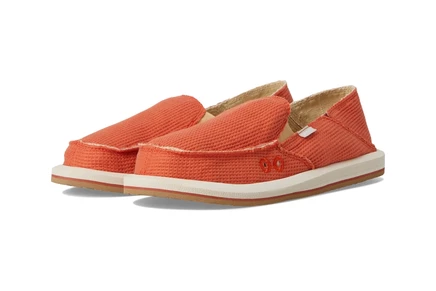 Женские лоферы Sanuk Donna Waffle Knit трикотажные, пиканте