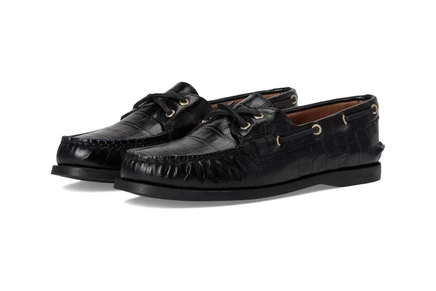 Женские топсайдеры Sperry Authentic Original A/O 2-Eye, черный