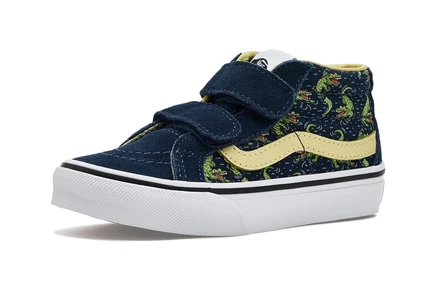 Детские кеды Vans Sk8-Mid Reissue V, сине-жёлтые