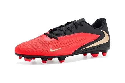 Мужские бутсы Nike Phantom 6 Low Club, красно-черные