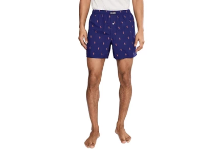 Мужские боксеры Polo Ralph Lauren Woven, сине-розовые