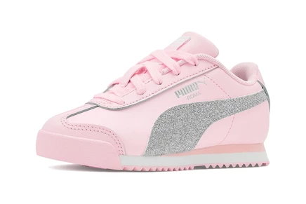 Детские кроссовки Puma Kids Roma, розовые/белые/серебристые
