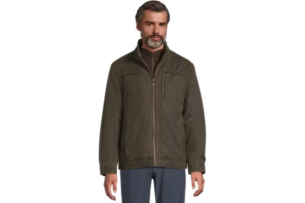 Мужская куртка Johnston & Murphy Antique Cotton, коричневая