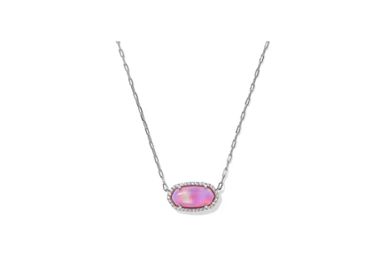 Колье Kendra Scott Elisa с розовым опалом, золотистое