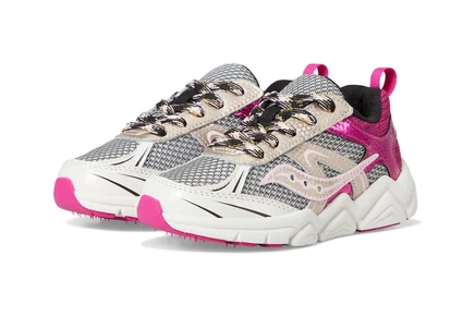 Детские кроссовки Saucony Flash XT, шампань/розовые