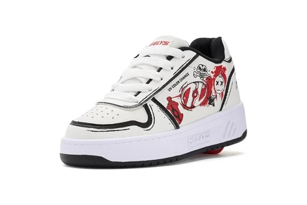 Унисекс кеды Heelys Kama-CC, бело-черно-красные