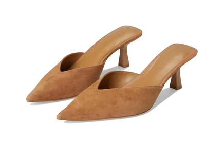 Женские мюли Steve Madden Mod из замши, каштановые