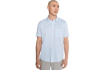 Мужская рубашка Johnston & Murphy Xc Flex Ascend Short-sleeve Knit Shirt