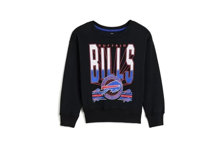 Детский свитшот Junk Food Clothing Bills, черный