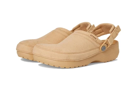 Унисекс сабо Crocs Classic Crafted веганская замша, бежевые