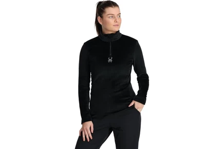 Женская флисовая кофта Spyder Shimmer Bug 1/2 Zip, черная