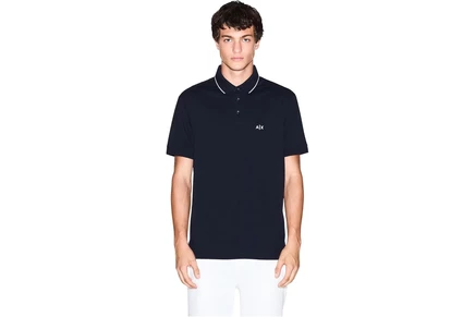 Женская поло Armani Exchange Essential Slim, темно-синяя