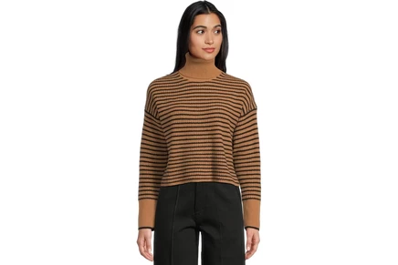 Свитер Madewell Pine Stripe Wool Waffle Stripe Crew Neck
