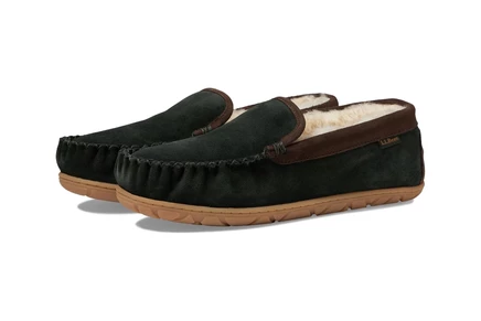 Мужские тапочки L.L.Bean Wicked Good Venetian, темно-зеленые/шоколадные