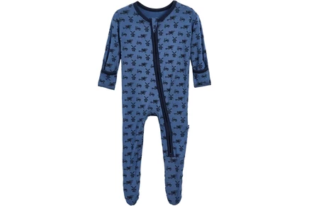 Пижама Kickee Pants Kids Print Footie with 2 Way Zipper (Infant)