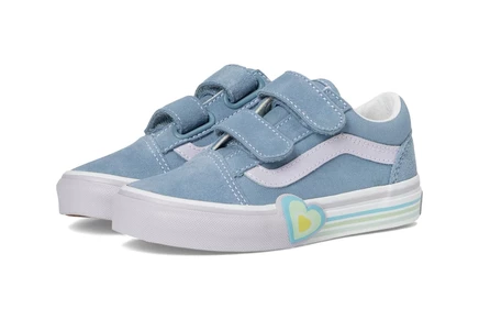 Vans Kids Old Skool V Heart (Little Kid) citadel