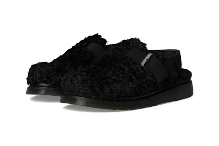 Унисекс сабо Dr. Martens Jorge II с мехом, черные