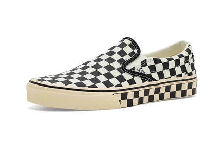 Мужские слипоны Vans Classic Slip-On, черно-белая клетка