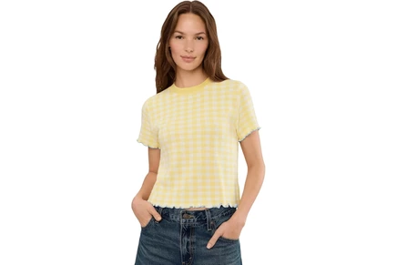 Свитер 525 america Poppy Lettuce Edge Sweater Tee