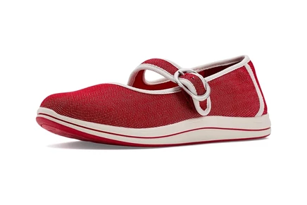 Женские балетки Clarks Breeze Janey, красные текстильные