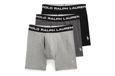Мужские боксеры Polo Ralph Lauren Perfect Pouch, серые/черные