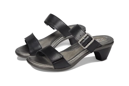 Naot Recent shiny black leather