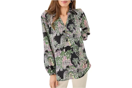 Lilly Pulitzer Elsa Top onyx pb anniversary toile