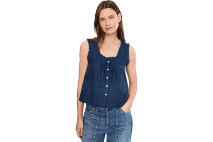 Топ Madewell Leah Top - 60s Cambric