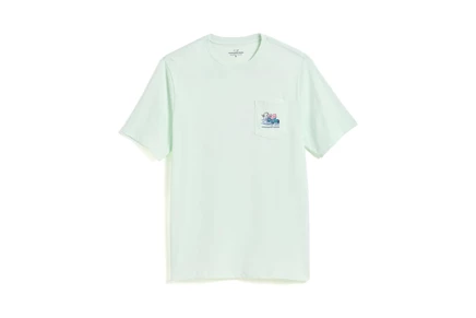 Детская футболка Vineyard Vines Kids Whale Kart, голубая