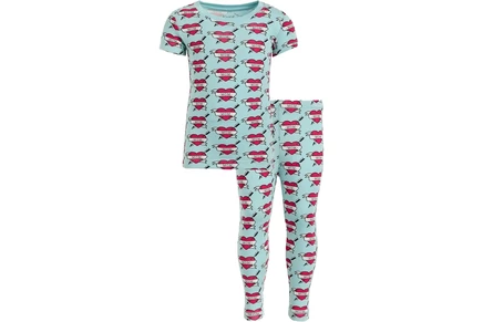 Пижама Kickee Pants Kids Print Short Sleeve Pajama Set (Toddler/Little Kid/Big Kid)
