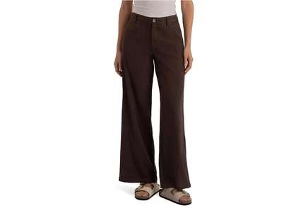 Брюки KUT from the Kloth Meg- High Rise, Wide Straight Legs, Front Pleats