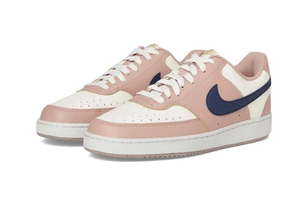 Женские кроссовки Nike Court Vision Low Next Nature particle pink/midnight navy/pale ivory/metallic gold