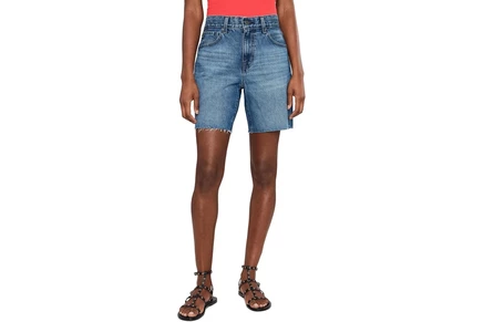 Шорты AG Jeans Ex-Boyfriend Mid-Rise Slouchy Shorts in Nouveau