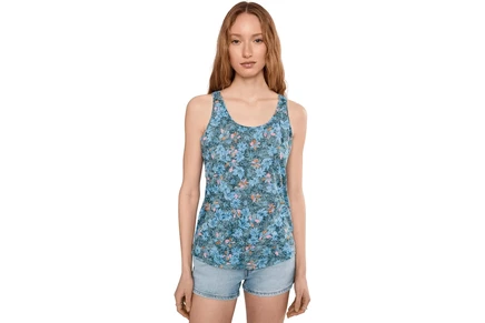 Женский топ Royal Robbins Featherweight Tank, желто-зеленый принт