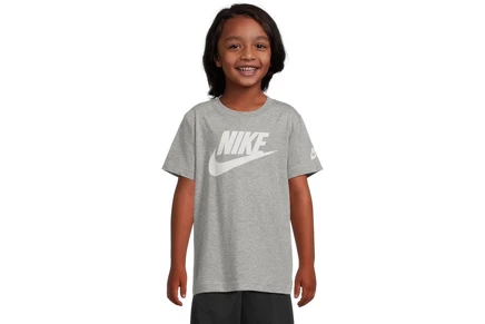 Детская футболка nike futura, темно-серый меланж